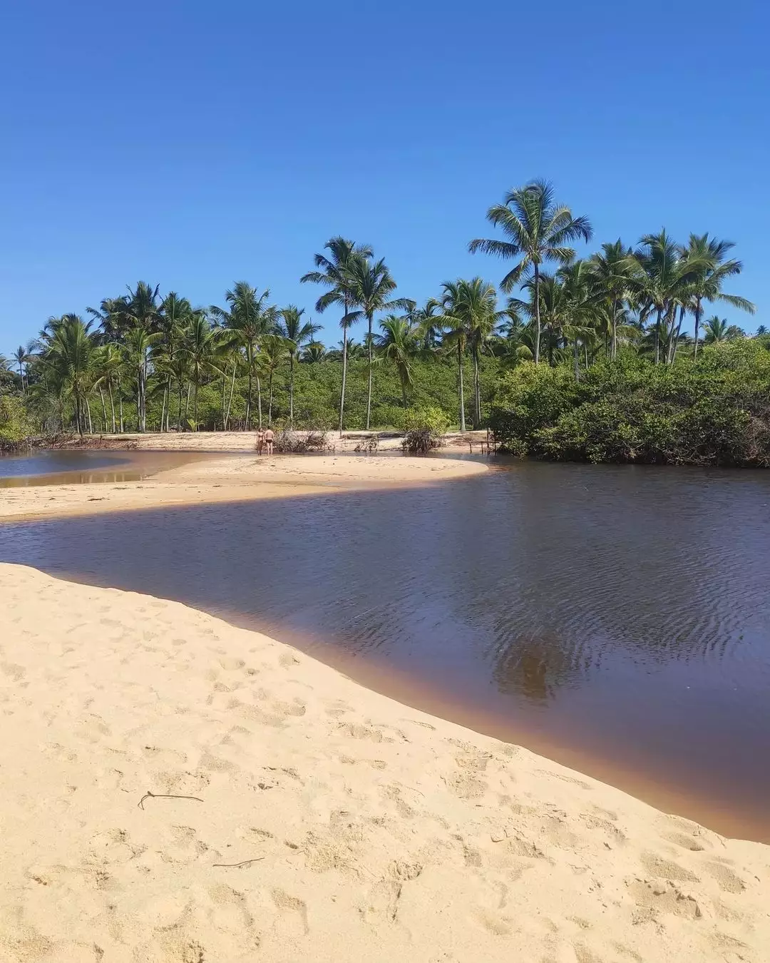 praia do rio da barra em trancoso no sul da bahia