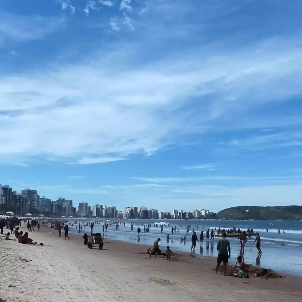 Praia do Morro em Guarapari no Espirito Santo 
