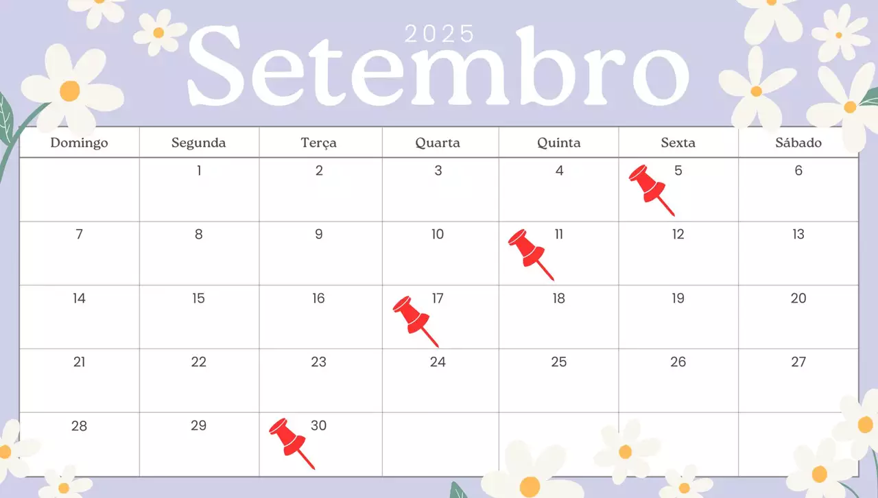 Setembro de 2025 feriados