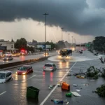 Ciclone em Santa Catarina Chuvas Intensas Alagam Ruas e Rodovias