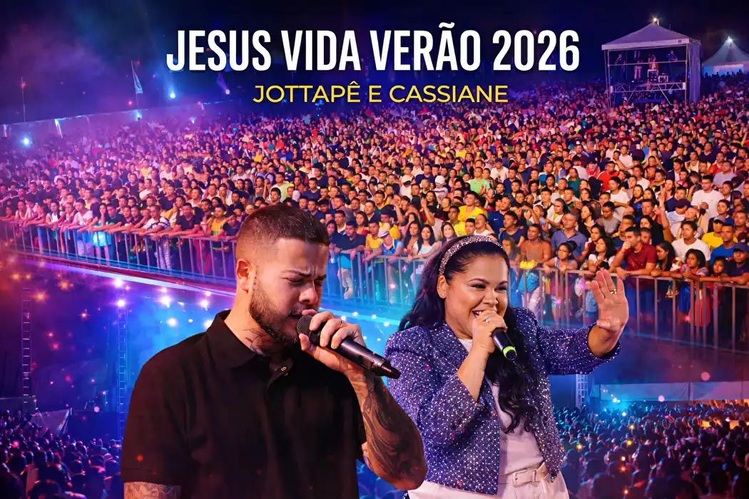 De 'Sintonia' ao Gospel: Jottapê e Cassiane no Jesus Vida Verão 2026