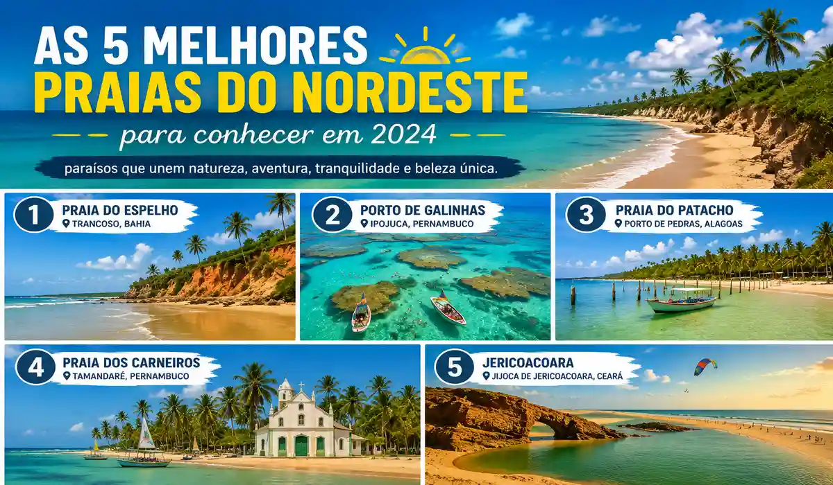 5 melhores praias do Nordeste